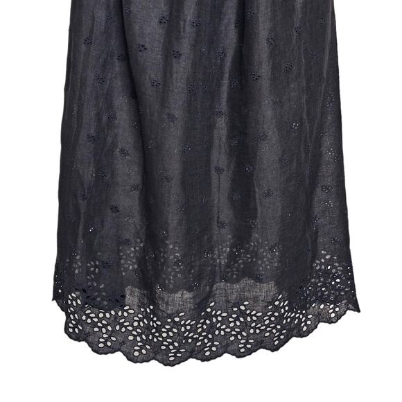 Zimmerman Iris Picnic Dress 100% Linen in Black Size 1 NWT $795 - Picture 10 of 14